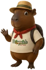 Mascota Capibara - Fresquéate Red Travel