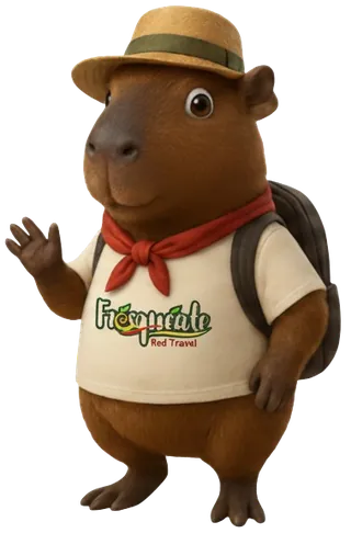 Mascota Capibara - Fresquéate Red Travel